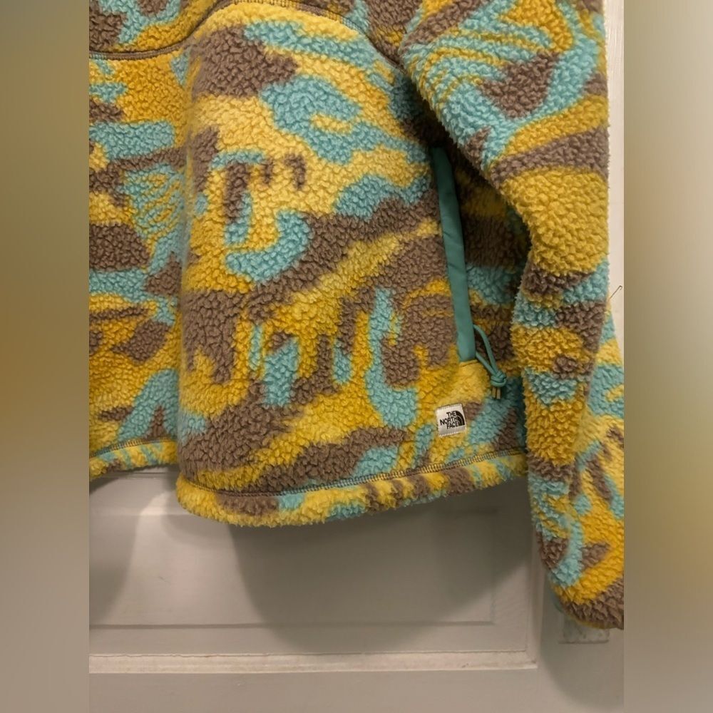 The North Face Women’s Cragmont Snap Fleece Pullover Wasabi Camo Size Large - Picture 8 of 8
